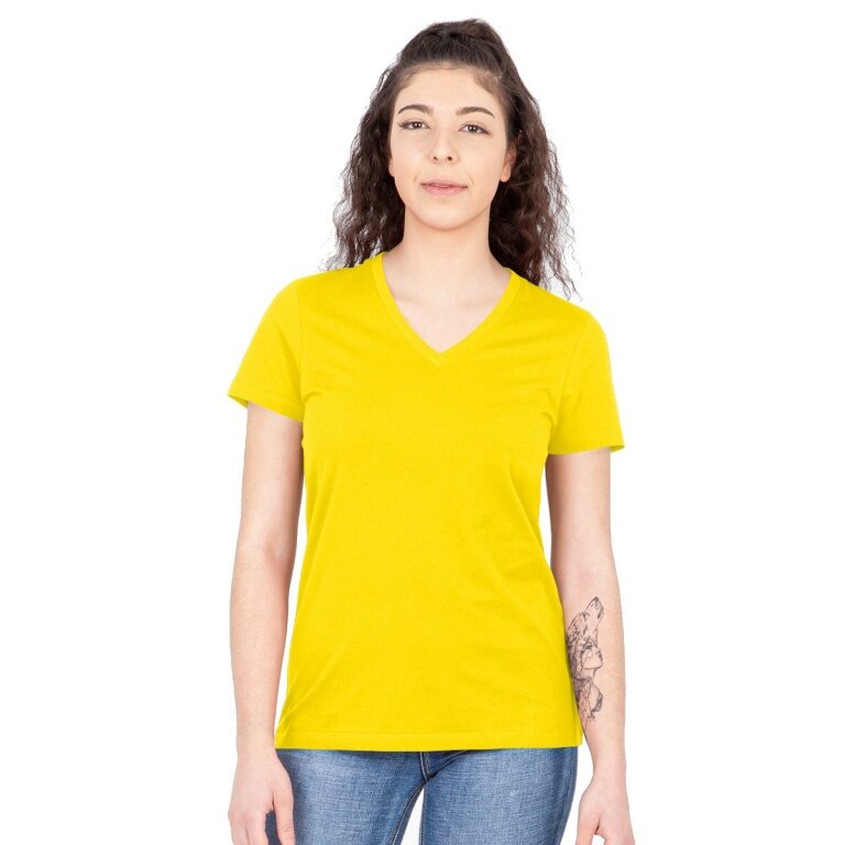 JAKO Freizeit-Shirt Organic (Bio-Baumwolle) gelb Damen