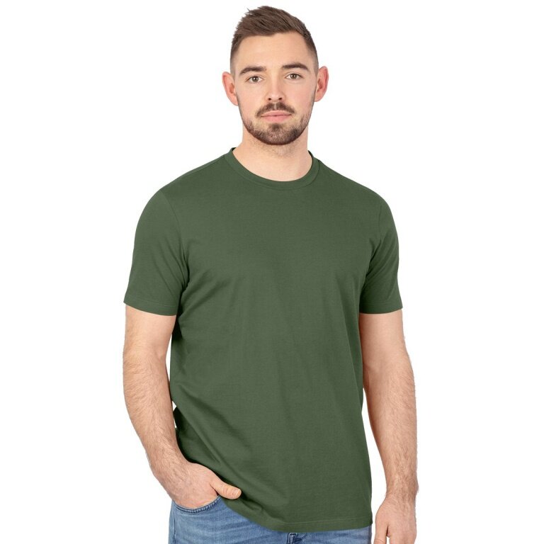 JAKO Freizeit Tshirt Organic (Bio-Baumwolle) olivgrün Herren
