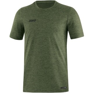 JAKO Sport/Freizeit Tshirt Premium Basics (Polyester-Stretch-Jersey) khaki/grün meliert Herren