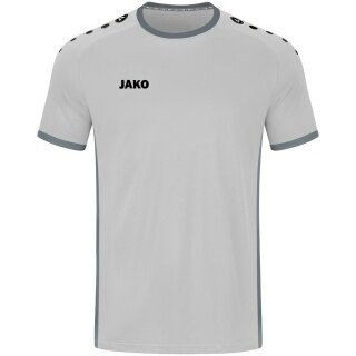JAKO Sport-Tshirt Trikot Primera Kurzarm (schlichtes Design, Polyester-Interlock) hellgrau Kinder