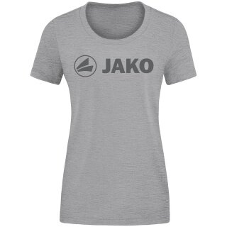 JAKO Freizeit-Shirt Promo (Bio-Baumwolle) hellgrau meliert Damen