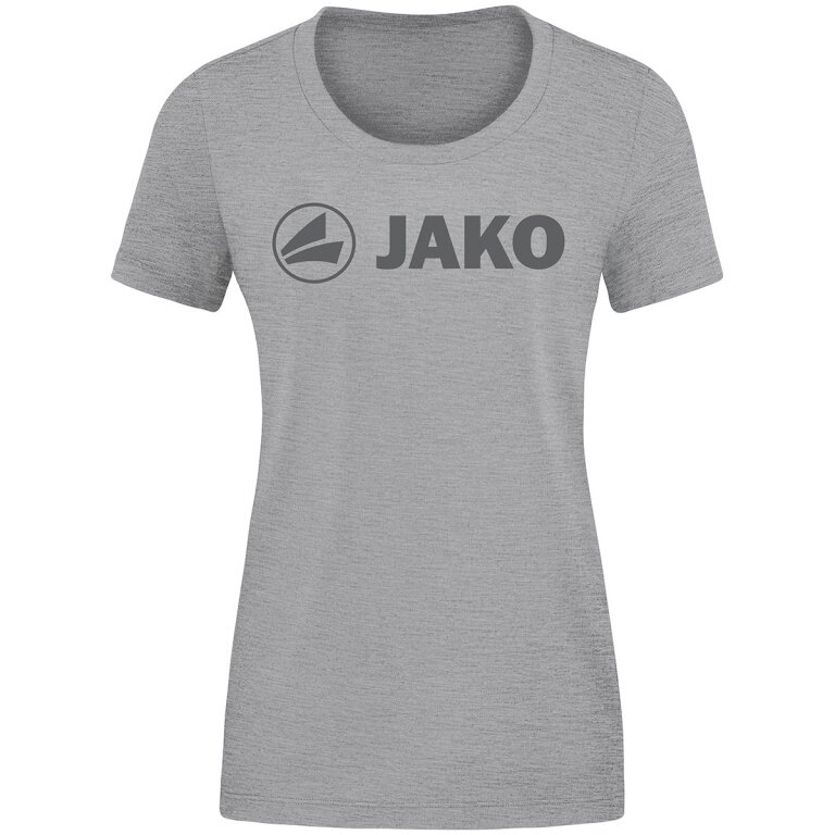 JAKO Freizeit-Shirt Promo (Bio-Baumwolle) hellgrau meliert Damen