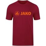 JAKO Freizeit-Tshirt Promo (Bio-Baumwolle) weinrot Herren