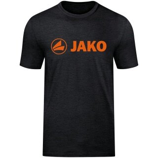 JAKO Freizeit-Tshirt Promo (Bio-Baumwolle) schwarzmeliert/orange Jungen
