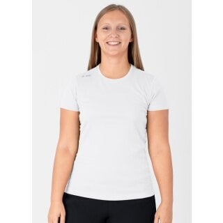 JAKO Lauf-Tshirt Run 2.0 (Polyester-Micro-Mesh, atmungsaktiv) weiss Damen