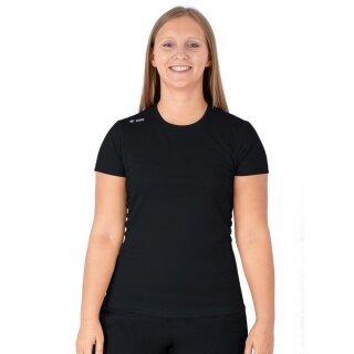 JAKO Lauf-Tshirt Run 2.0 (Polyester-Micro-Mesh, atmungsaktiv) schwarz Damen