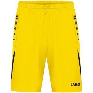 JAKO Sporthose Short Challenge (Polyester-Interlock, ohne Innenslip) kurz gelb Jungen