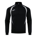 Joma Langarmshirt Championship 20 Sweatshirt (1/4 Zip, bequem, rec. Polyester) schwarz/grau Herren