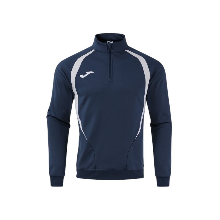 Joma Langarmshirt Championship 20 Sweatshirt (1/4 Zip, bequem, rec. Polyester) marineblau/grau Herren