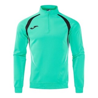 Joma Langarmshirt Championship 20 Sweatshirt (1/4 Zip, bequem, rec. Polyester) mintgrün/schwarz Herren