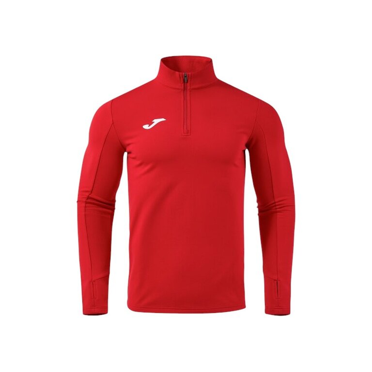 Joma Lauf-Langarmshirt Combi Pro (Sweatshirt, Half-Zip) rot Herren