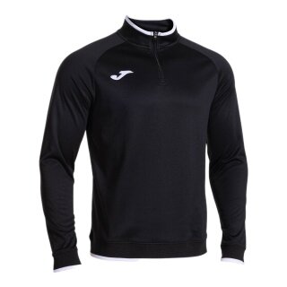 Joma Pullover Combi Premium Sweatshirt (Half-Zip, Stehkragen) schwarz/weiss Herren