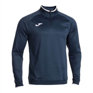 Joma Pullover Combi Premium Sweatshirt (Half-Zip, Stehkragen) navyblau/weiss Herren