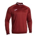 Joma Pullover Combi Premium Sweatshirt (Half-Zip, Stehkragen) weinrot Herren