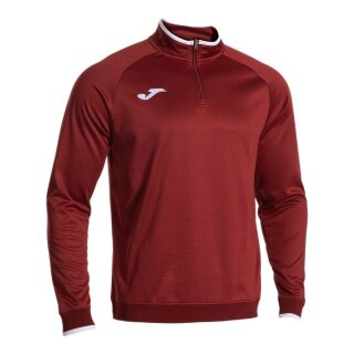 Joma Pullover Combi Premium Sweatshirt (Half-Zip, Stehkragen) weinrot Herren
