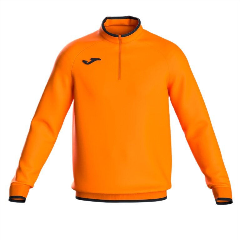 Joma Pullover Combi Premium Sweatshirt (Half-Zip, Stehkragen) orange/schwarz Herren
