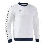 Joma Pullover Sweatshirt Heroic (100% Polyester, Fleece-Gewebe) weiss/navyblau Herren
