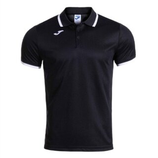 Joma Sport-Polo Combi Premium (komfortable Passform, atmungsaktiv) schwarz/weiss Herren