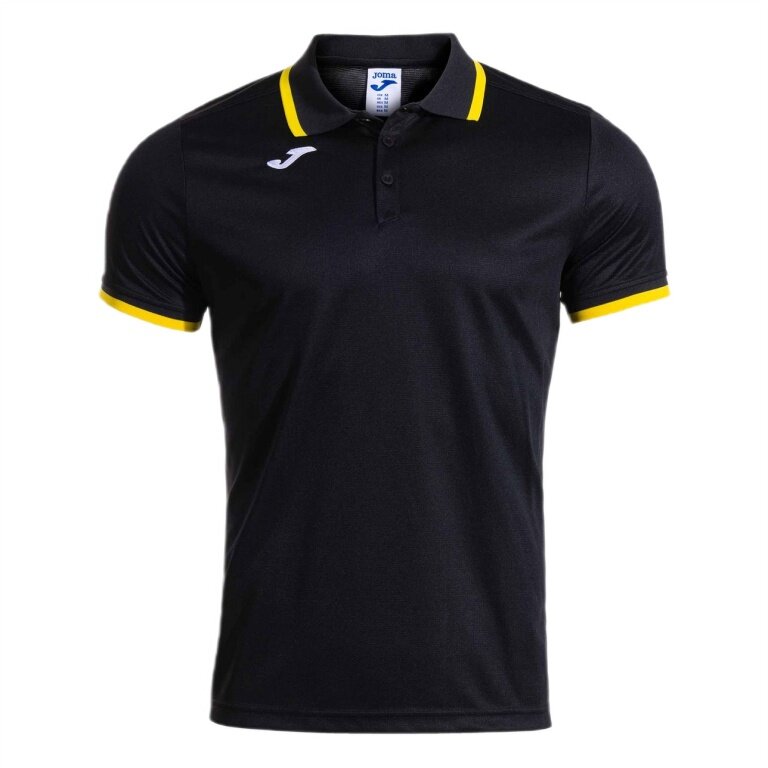 Joma Sport-Polo Combi Premium (komfortable Passform, atmungsaktiv) schwarz/gelb Herren