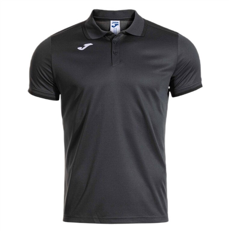 Joma Sport-Polo Combi Premium (komfortable Passform, atmungsaktiv) anthrazitgrau Herren