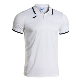 Joma Sport-Polo Combi Premium (komfortable Passform, atmungsaktiv) weiss/navy Herren