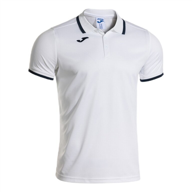 Joma Sport-Polo Combi Premium (komfortable Passform, atmungsaktiv) weiss/navy Herren