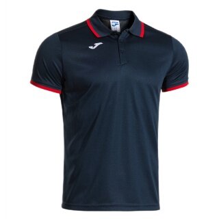 Joma Sport-Polo Combi Premium (komfortable Passform, atmungsaktiv) navy/rot Herren