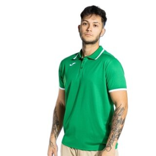 Joma Sport-Polo Combi Premium (komfortable Passform, atmungsaktiv) grün/weiss Herren