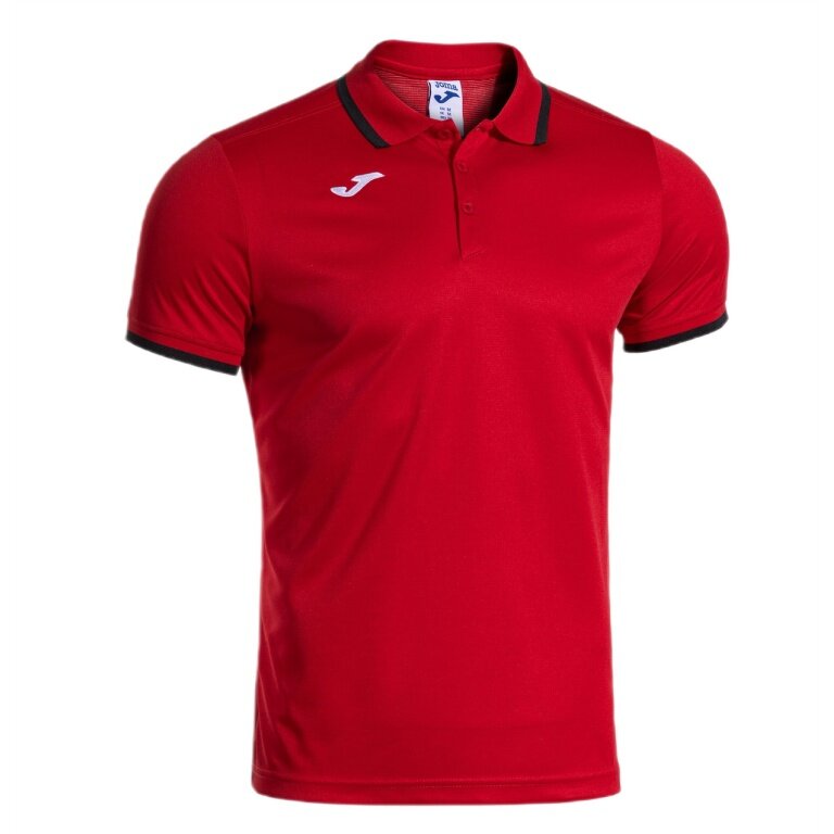 Joma Sport-Polo Combi Premium (komfortable Passform, atmungsaktiv) rot/schwarz Herren