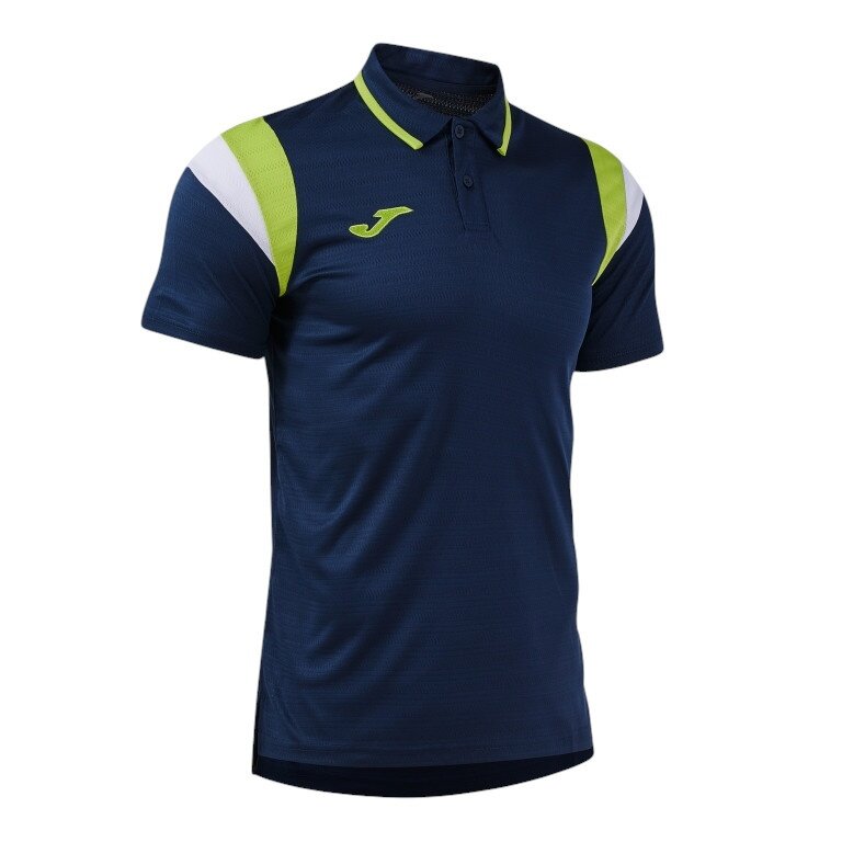 Joma Sport-Polo Terra (leicht, atmungsaktiv) dunkelblau/limegrün Herren