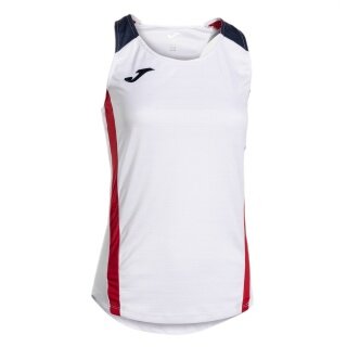 Joma Sport-Tank Top Montreal (100% Polyester) weiss/rot/navy Damen