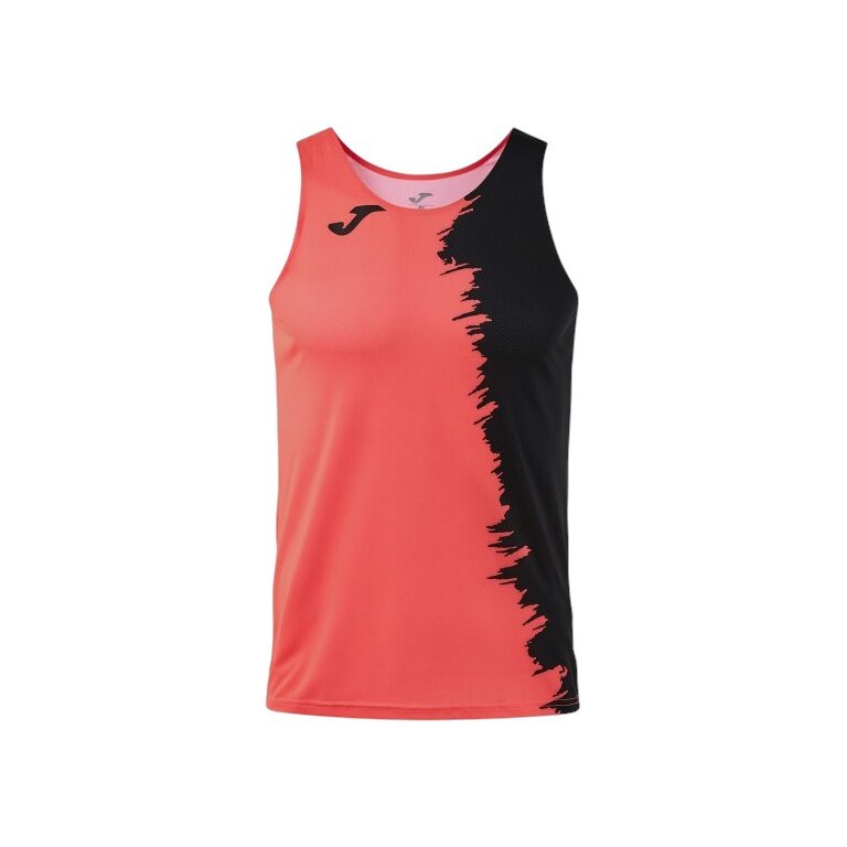 Joma Sport-Tank Top Picacho City (leicht, elastisch Material) coralrot/schwarz Herren