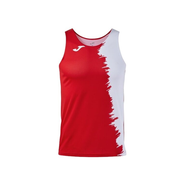 Joma Sport-Tank Top Picacho City (leicht, elastisch Material) rot/weiss Herren