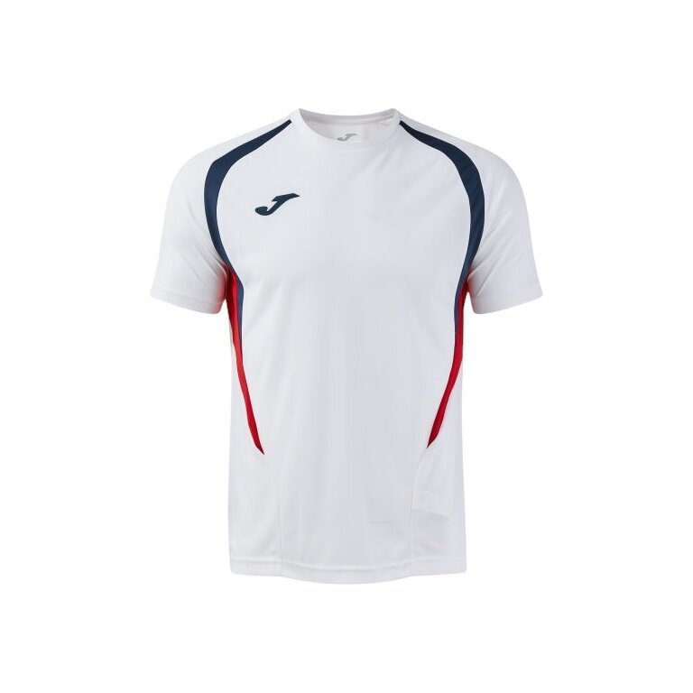 Joma Sport-Tshirt Championship 20 (hoher Tragekomfort, rec. Polyester) weiss/dunkelblau Herren