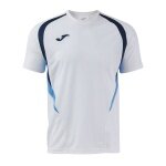 Joma Sport-Tshirt Championship 20 (hoher Tragekomfort, rec. Polyester) weiss/hellblau Herren