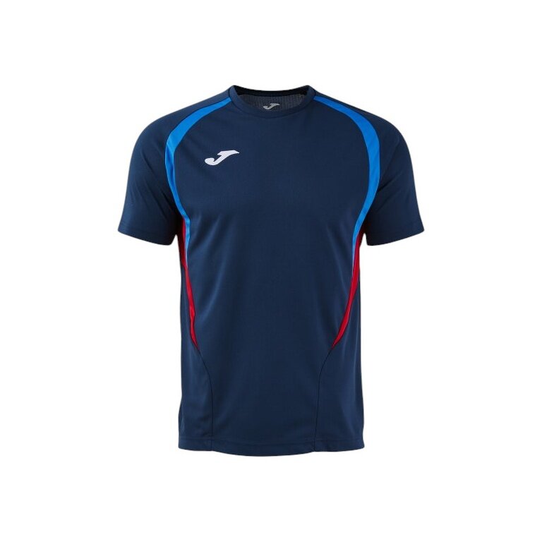 Joma Sport-Tshirt Championship 20 (hoher Tragekomfort, rec. Polyester) dunkelblau/royalblau Herren