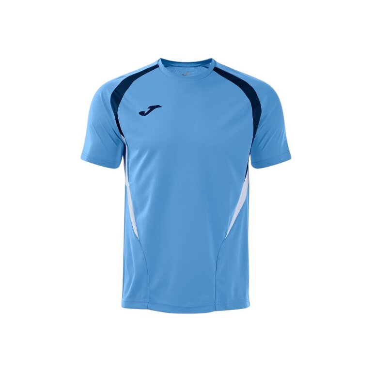 Joma Sport-Tshirt Championship 20 (hoher Tragekomfort, rec. Polyester) hellblau/dunkelblau Herren