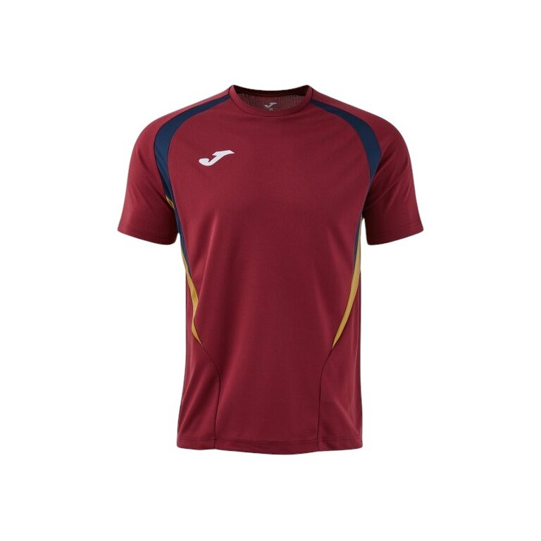 Joma Sport-Tshirt Championship 20 (hoher Tragekomfort, rec. Polyester) bordeauxrot/dunkelblau Herren