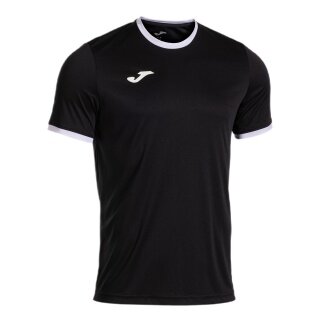 Joma Sport-Tshirt Combi Premium (100% Polyester, atmungsaktiv) schwarz/weiss Herren