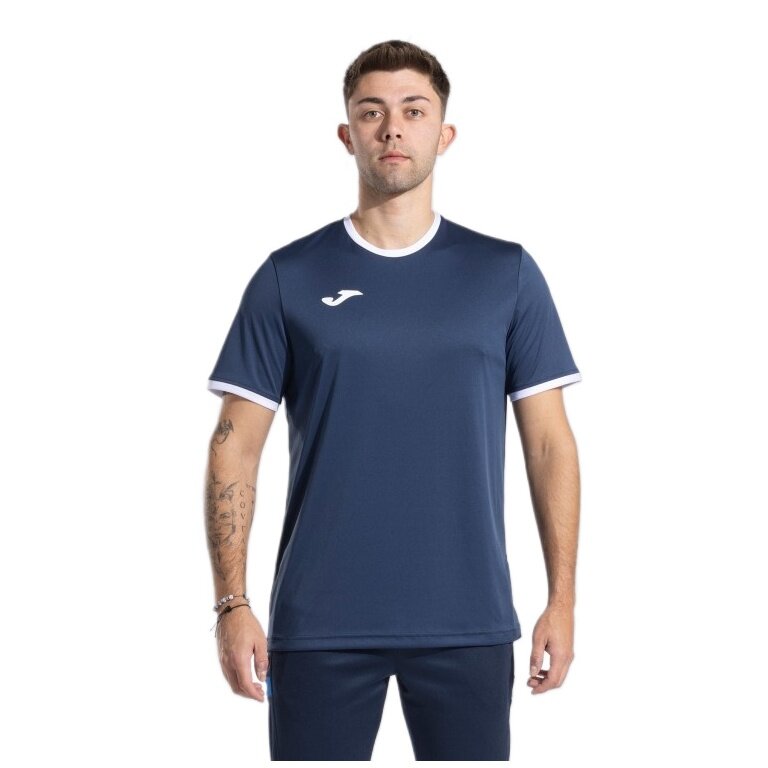 Joma Sport-Tshirt Combi Premium (100% Polyester, atmungsaktiv) navy/weiss Herren