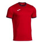 Joma Sport-Tshirt Combi Premium (100% Polyester, atmungsaktiv) rot/navy Herren