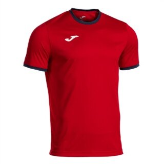 Joma Sport-Tshirt Combi Premium (100% Polyester, atmungsaktiv) rot/navy Herren