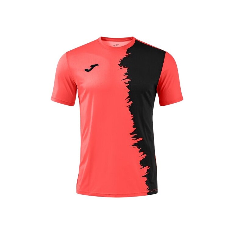 Joma Sport-Tshirt Picacho City (leicht, elastisch Material) coralrot/schwarz Herren
