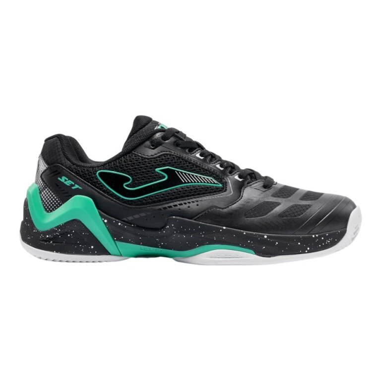 Joma Tennisschuhe Set 2601 Allcourt/Stabilität schwarz/türkis Herren