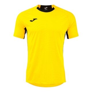 Joma Trainings-Tshirt Kick Pro (elastisches Material, leicht, atmungsaktiv) gelb/schwarz Herren