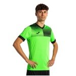 Joma Trainings-Tshirt Eco Supernova (V-Ausschnitt, leicht, bequem) grün/schwarz Herren
