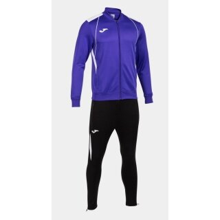 Joma Trainingsanzug Championship VII (Jacke und Hose) violett/weiss/schwarz Herren