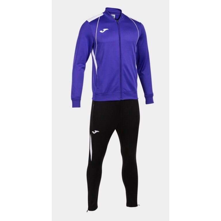 Joma Trainingsanzug Championship VII (Jacke und Hose) violett/weiss/schwarz Herren