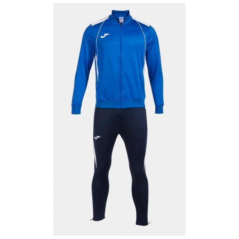 Joma Trainingsanzug Championship VII (Jacke und Hose) royalblau/weiss/marineblau Herren