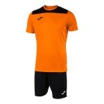 Joma Trainingsanzug (kurze Hose und kurzarm Shirt) Phoenix III Set orange/schwarz Herren